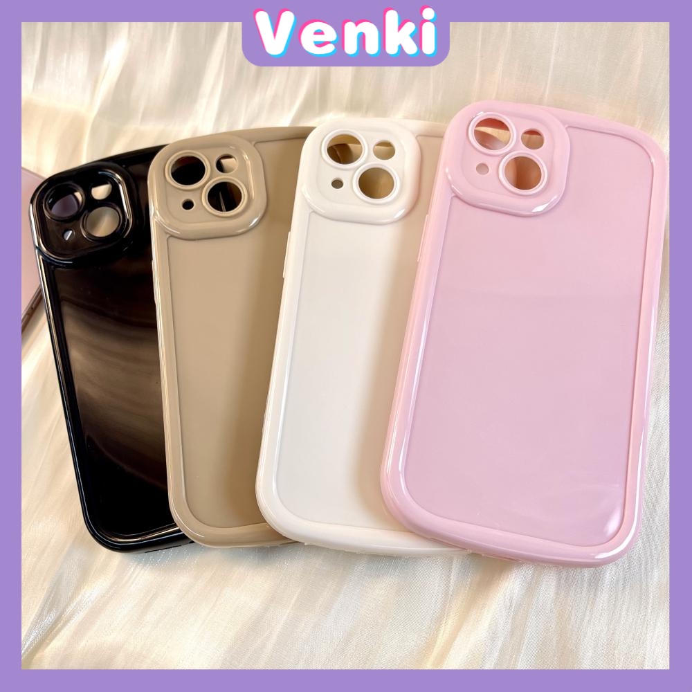 Case iPhone 11 Pro Max TPU Soft Simple Case Glossy Bubble Case Pink White Brown Black Camera Protection Shockproof For iPhone 14 13 12 11 Plus Pro Max 7 Plus X XR