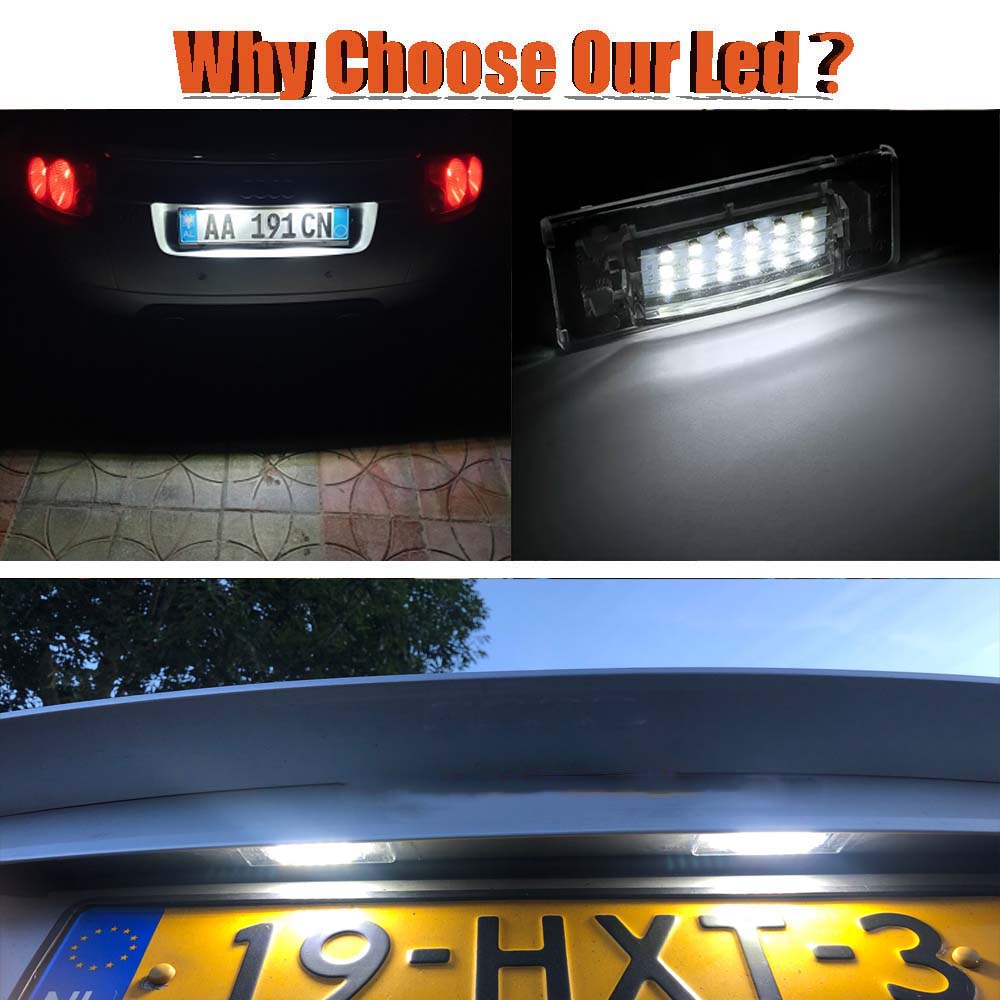 2pcs Lampu Plat Nomor Lisensi LED Untuk Nissan Altima Maxima Rogue Murano Quest Sentra Versa Note Infiniti JX35 QX60 QX56 QX80