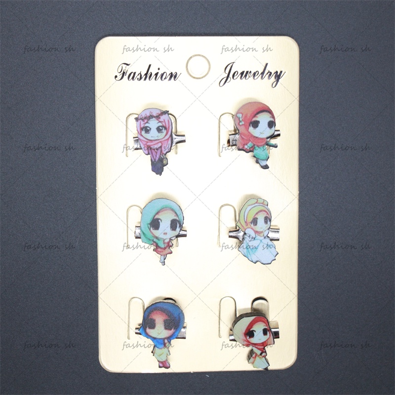 Versi Q Baru Gadis Kecil Yang Lucu Bros Muslim Syal pin Aksesoris