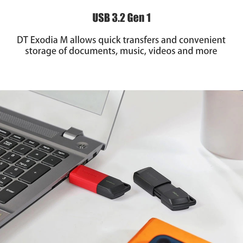 Flash Drive USB 3.0 Kingston Baru 128GB 64GB 32GB 16GB 8GB Mini Kunci Ring Flash Memory Stick 256GB Pen Drive