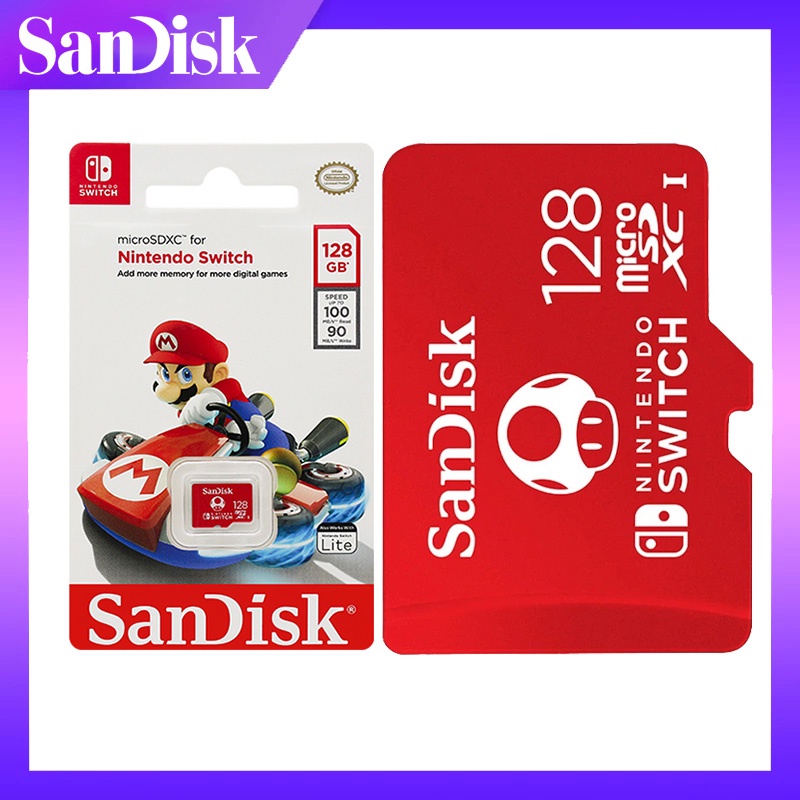 Kartu micro SD Baru Kompatibel Untuk Sandwich 128GB 64GB 256GB Kartu Memori SDXC, Cocok Untuk Nintendo Switch TF