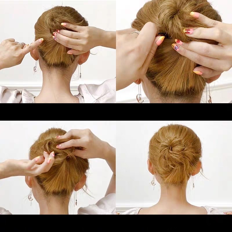 20 Pcs Hitam U-clip non-turning Hair pin ball head Tetap Jepit Rambut U-clip hairpin Aksesoris Rambut Grosir