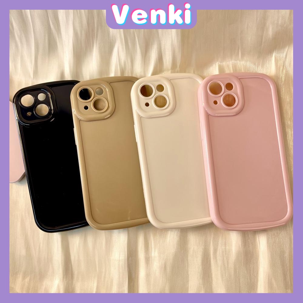 Case iPhone 11 Pro Max TPU Soft Simple Case Glossy Bubble Case Pink White Brown Black Camera Protection Shockproof For iPhone 14 13 12 11 Plus Pro Max 7 Plus X XR