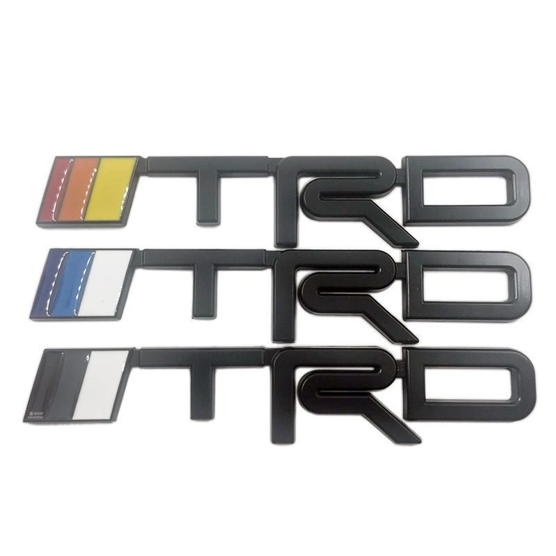 1x Logam Besar Model Baru TRD Mobil Auto Side Rear Trunk Decorative Emblem Badge Stiker Decal Untuk Toyota TRD