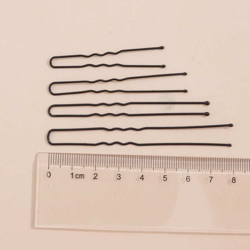 20 Pcs Hitam U-clip non-turning Hair pin ball head Tetap Jepit Rambut U-clip hairpin Aksesoris Rambut Grosir