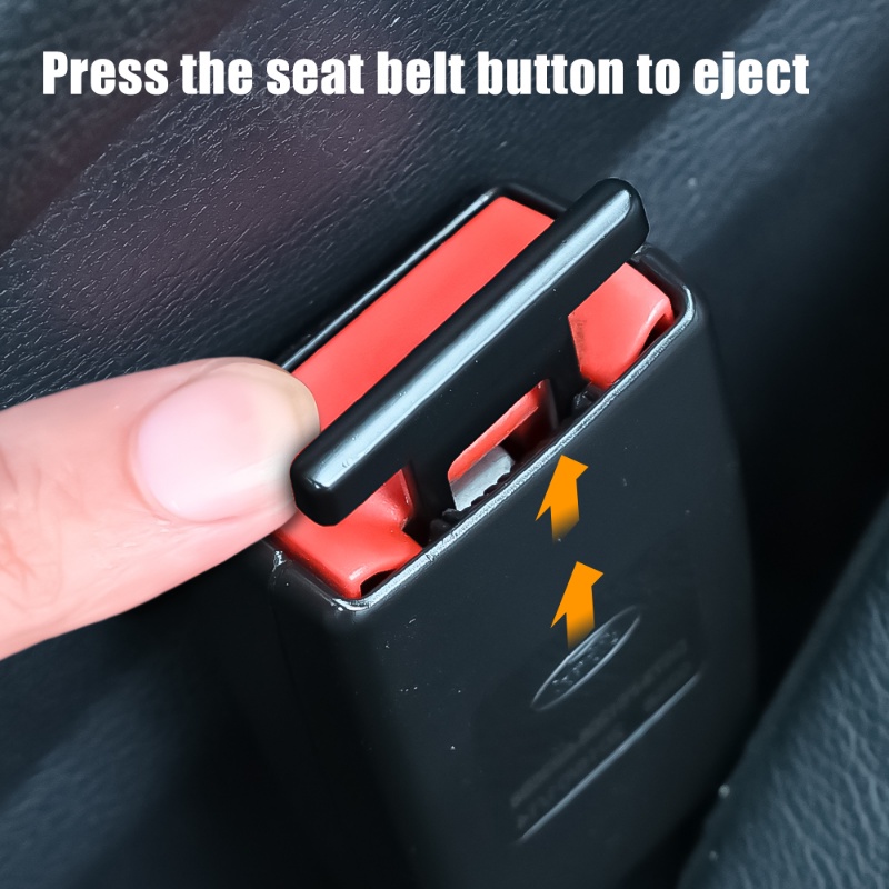 Aksesoris Sabuk Pengaman Mobil Car Seat Belt Buckle Clip Metal Insert Card Tahan Lama Safety Belt Buckle MINI Hidden Safety Belt Extender Insert Buckle Auto Interior Seat Buckle