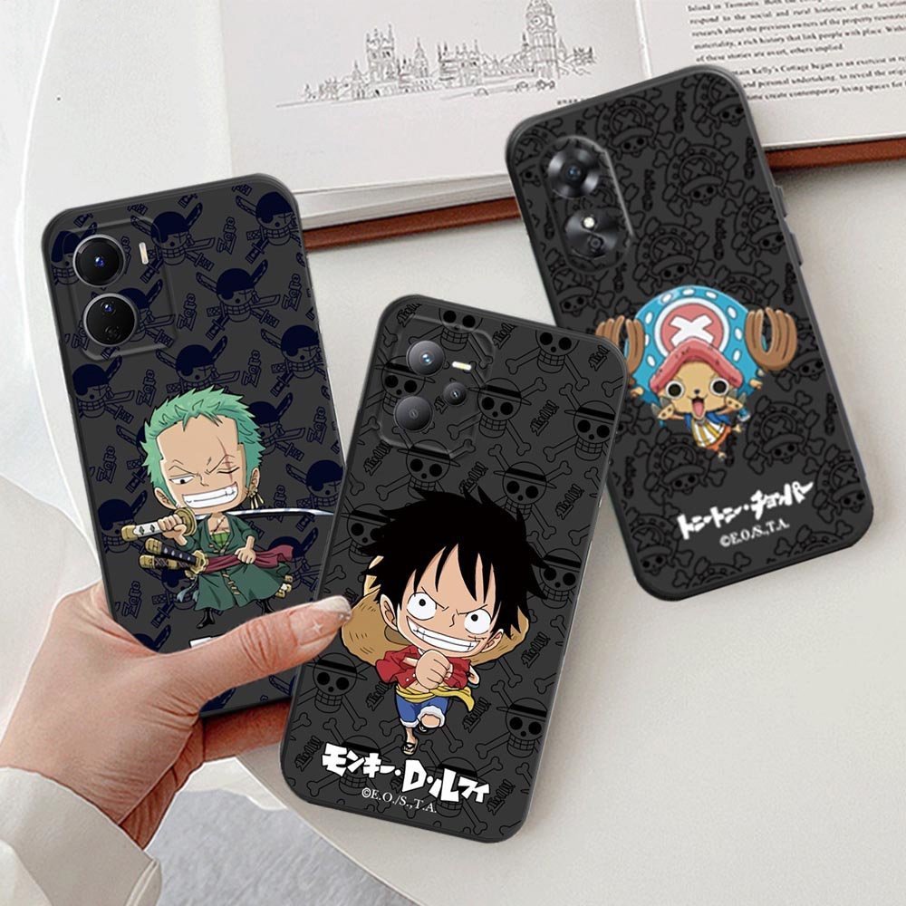 Redmi Note 12 11S 11 Pro Redmi 10 5G 10C 10A 9C 9T 9A Note10 5G Note 10S Note 9 Pro Note8 Note7 Motif Kartun Hitam Case Handphone Silikon Binteacase