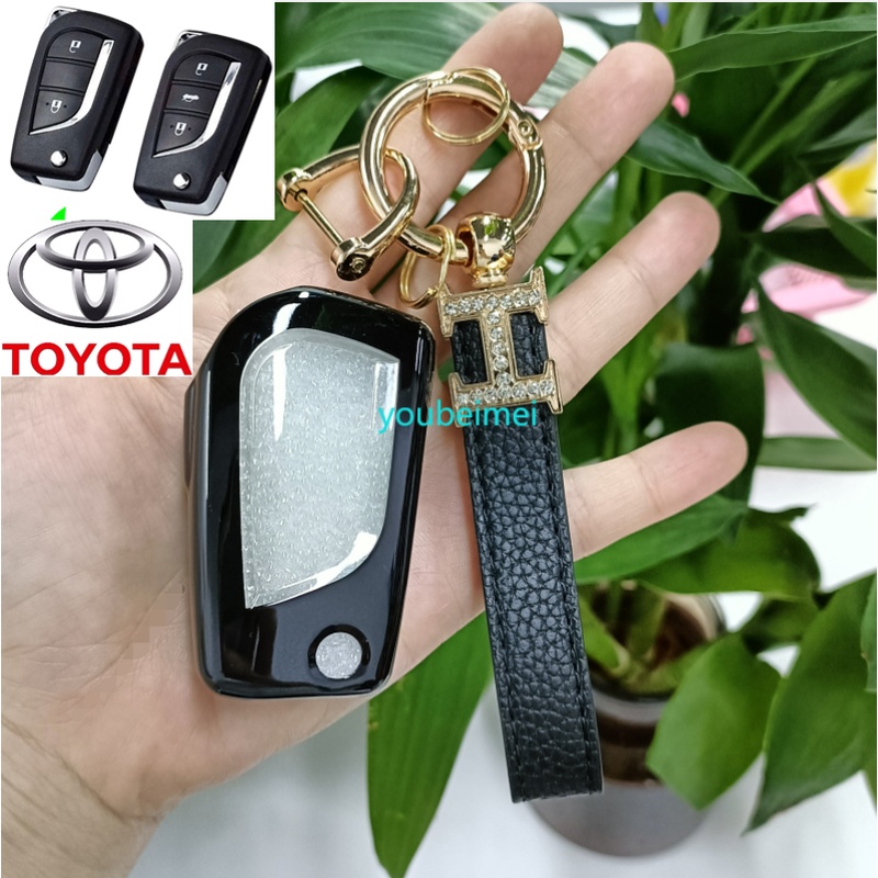 1pc Case Cover Kunci Mobil Bahan Tpu Lembut Untuk Toyota Prius Camry Corolla C-HR CHR RAV4 Prado