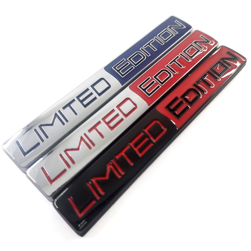 1xmodel Baru Logam LIMITED EDITION Logo Mobil Auto Side Rear Dekoratif Emblem Badge Sticker Decal Pengganti