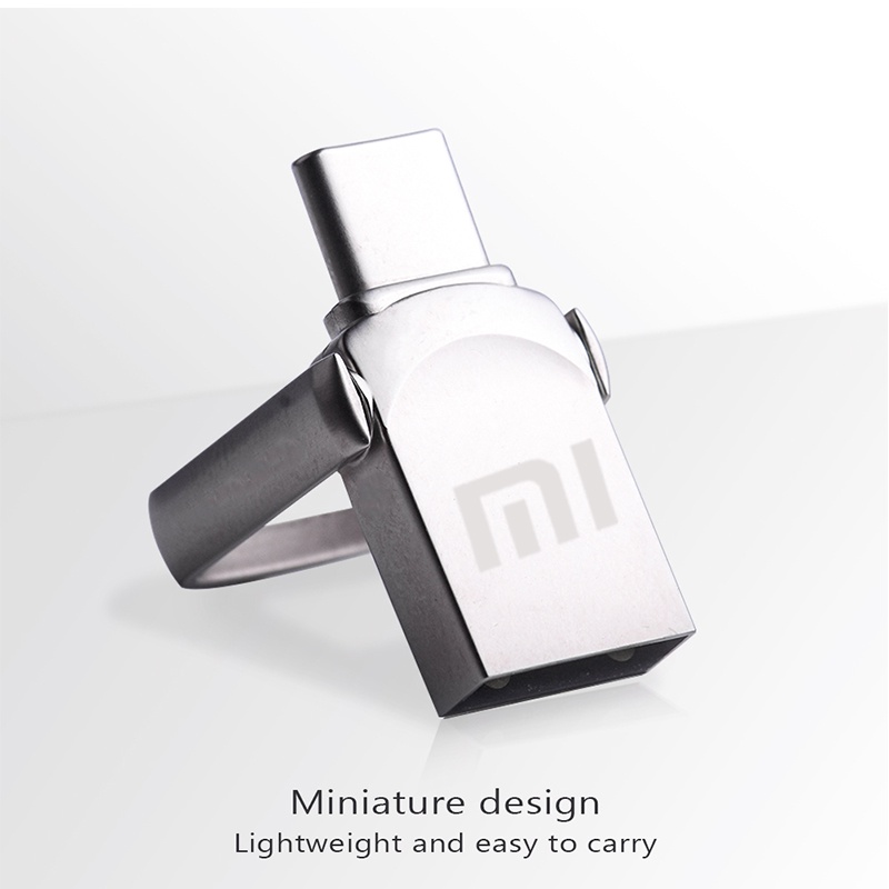 Xiaomi Super Mini Metal Type-C Tipe Two-in-One Flash Drive 128GB 256GB 512GB USB Memory Stick 16GB 32GB 8GB Portable USB Flash Driver