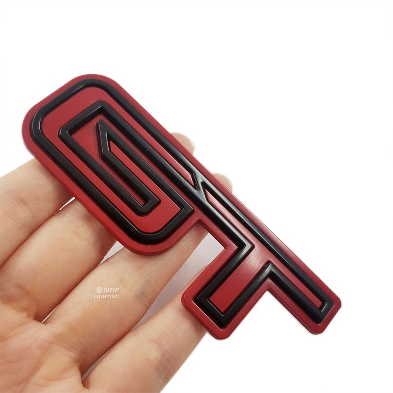 1xmodel Baru Logo GT Logam Mobil Auto Rear Trunk Decorative Emblem Badge Stiker Decal Pengganti Ford GT Mustang