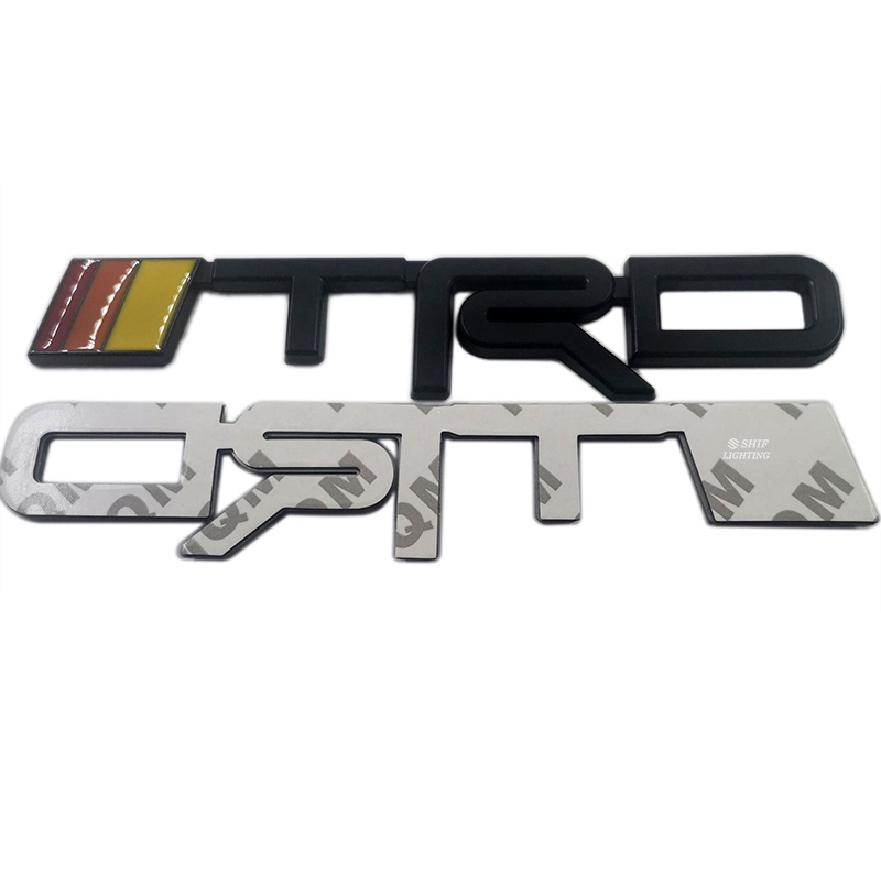 1x Logam Besar Model Baru TRD Mobil Auto Side Rear Trunk Decorative Emblem Badge Stiker Decal Untuk Toyota TRD