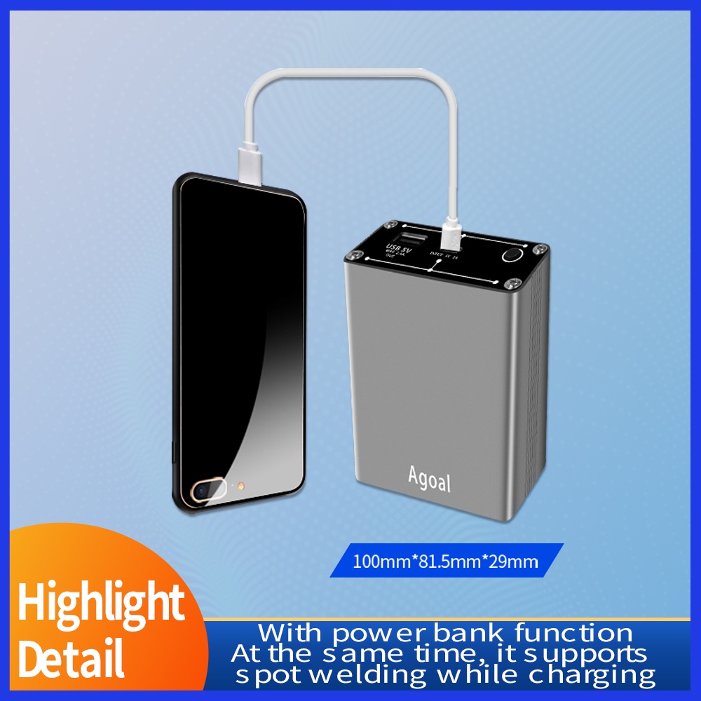 LED18650 Battery Spot Welder Portable Mini Spot Welding Machine Dengan Quick Release Pen Nikel Plate