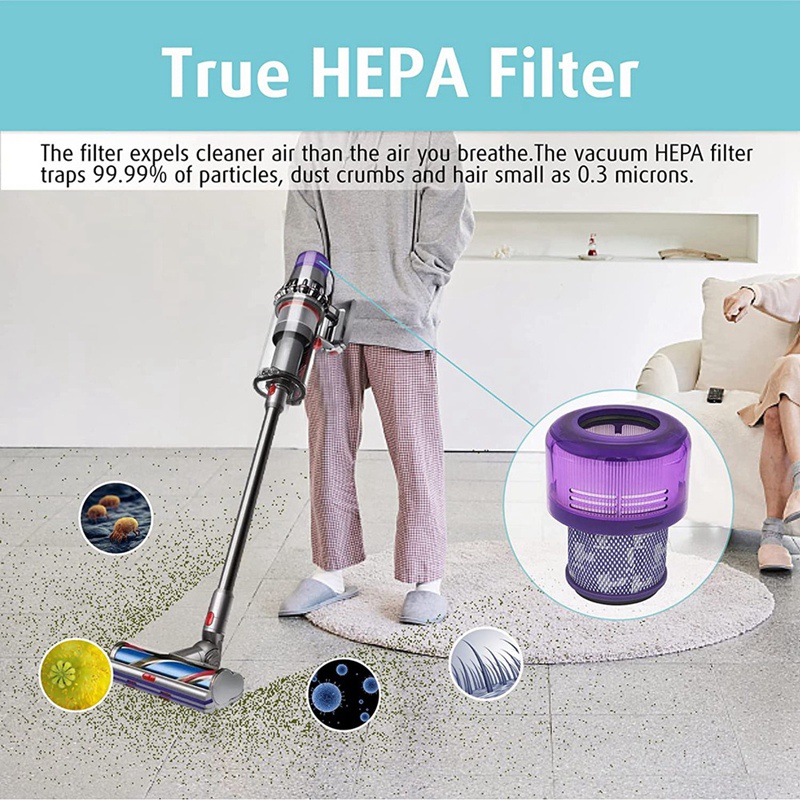 Filter HEPA Untuk V11 Outsize, V11 Outsize Origin, Outsize, Outsize Absolute+Vacuum Cleaner, Part 970422-01