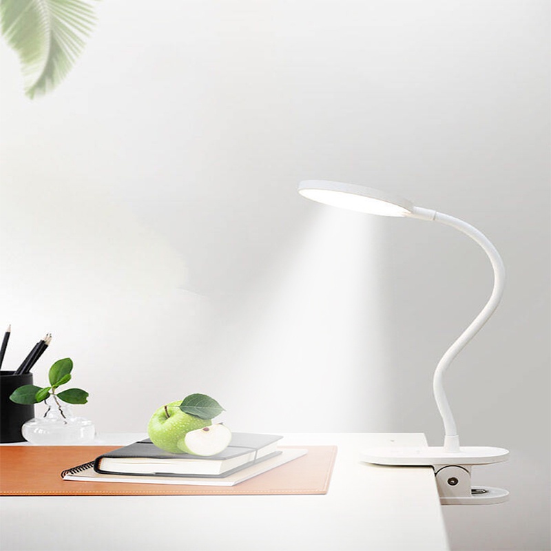 Lampu Meja Desk USB Rechargeable Dengan Klip/3Mode Peredupan Pelindung Mata Baca Samping Tempat Tidur Lampu Malam LED