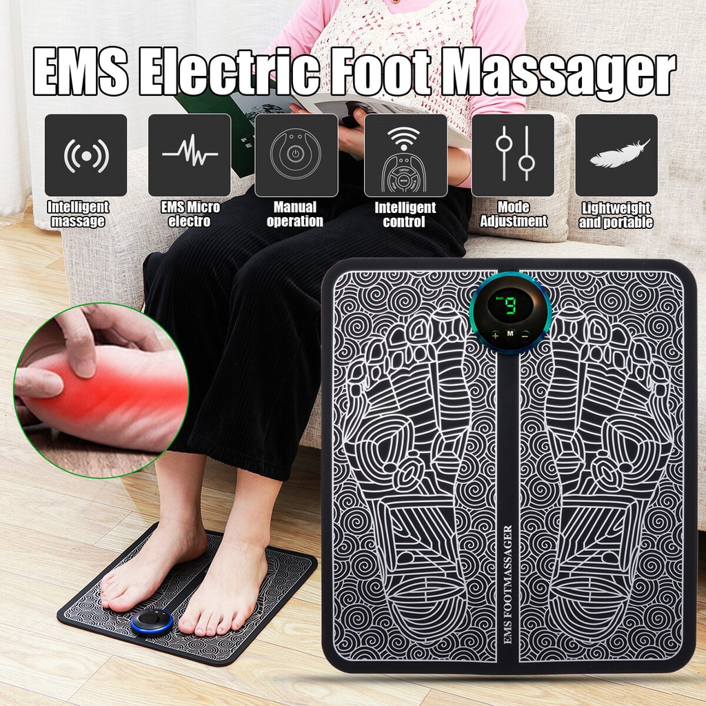 alat pijat kaki elektrik akupuntur EMS foot massager recharge - YS Shop