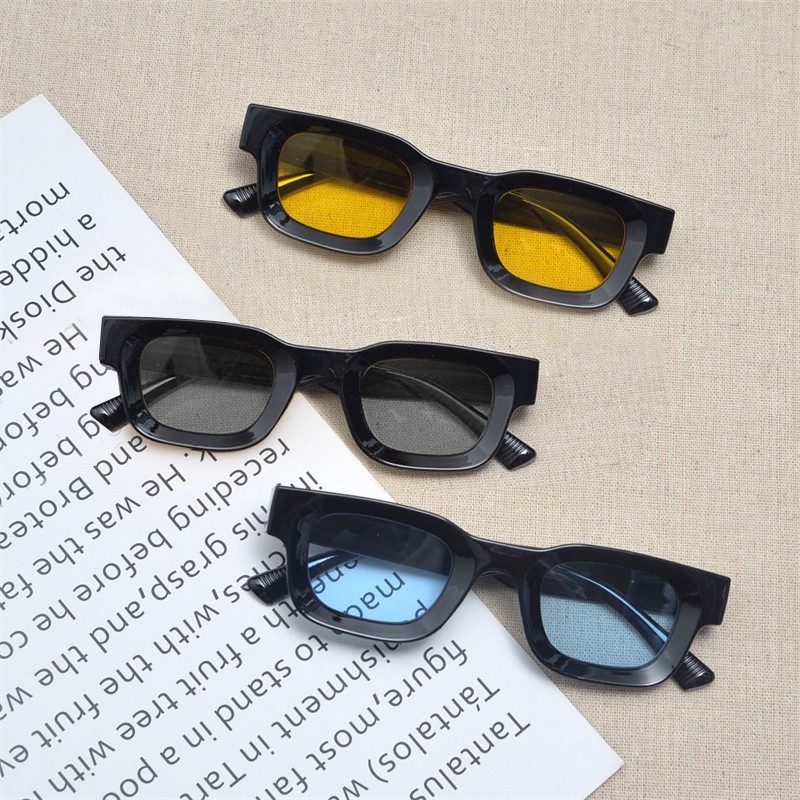Korea Kacamata Hitam Uv400 Gaya Retro 2023 kacamata vintage Untuk Wanita/ Pria Fashion-Won