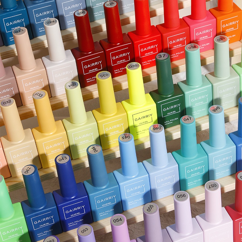 ~AB~ GAIRRIY Nail Gel Polish 15 mL UV Colored Bottles 60 Warna 31-60 Kutek Kuteks Cat Kuku Nail Art