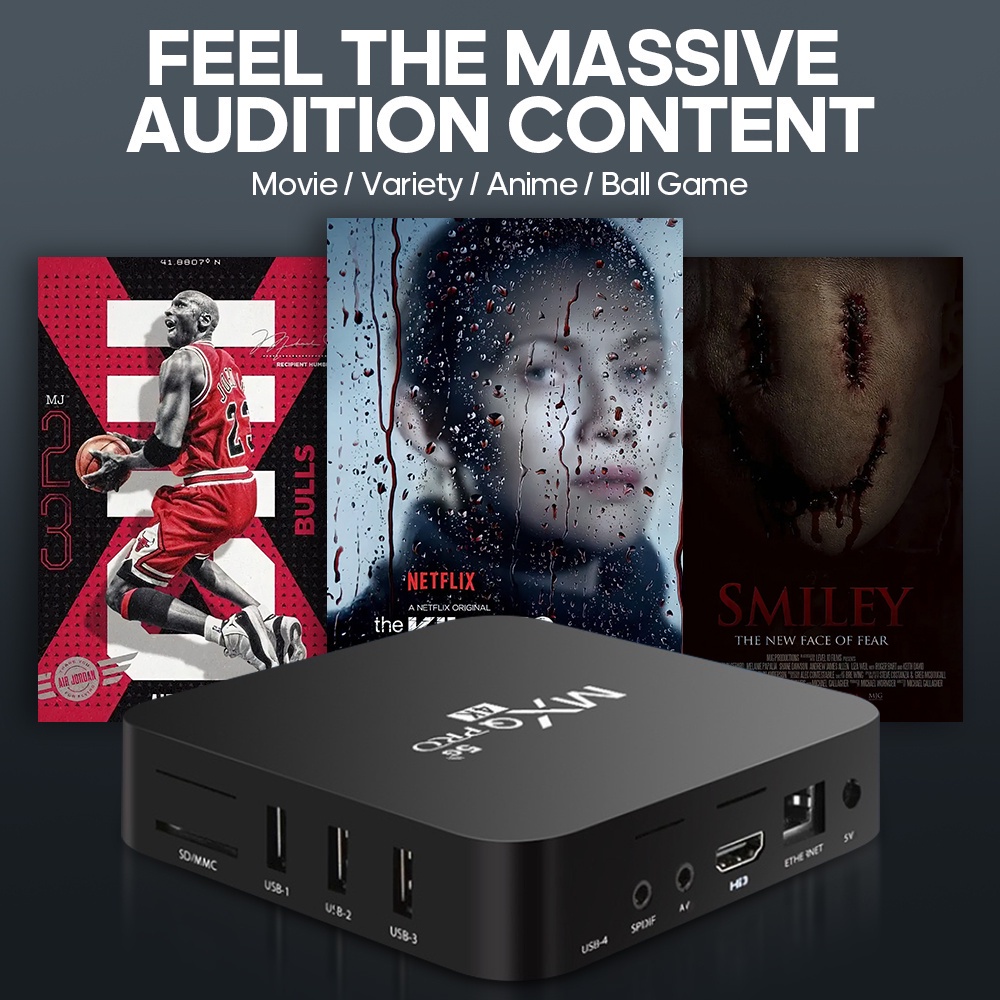 【COD】MXQ TV BOX Android 10.0 4K HD Quad Core Smart Android Box 2+16GB 2.4GHz WiFi Versi Rumah Media Media TV BOX