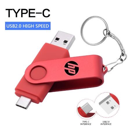 Flashdisk HP 2TB 3in1 OTG USB Type C/Flashdisk Micro flash Drive Pen Drive Kecepatan Tinggi Untuk HP/Tablet/PC