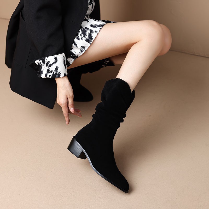 ✅PINKEY P141 Sepatu Boots Import Wanita Terbaru Flat Korea Terlaris Populer