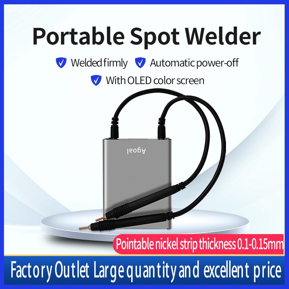 LED18650 Battery Spot Welder Portable Mini Spot Welding Machine Dengan Quick Release Pen Nikel Plate
