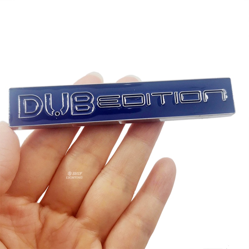 1x Metal DUB EDITION Logo Mobil Auto Belakang Hias Emblem Badge Sticker Decal Pengganti Car DUB EDITION Universal