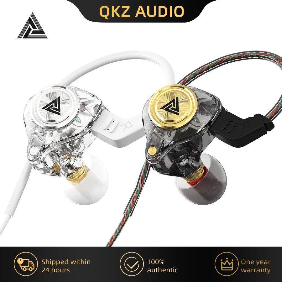 Qkz AK3 FiLe Wired Earphone Dengan Mikrofon HiFi Music Bass Headphone Headset Peredam Kebisingan Untuk Earbud Gaming Olahraga