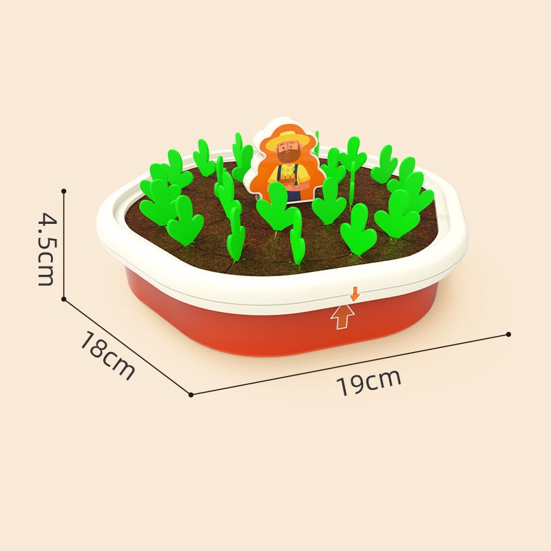 Menarik Wortel Panen Permainan Mainan Montessori Bentuk Edukasi Sortiran Senada Bayi Anak Puzzle Mainan Edukasi