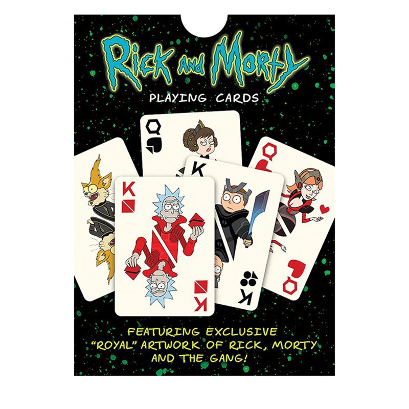 Deluxe Rick and Morty Set Kartu Bermain Harry Potter Hogwarts castle and coat of arms Board card Game Poker