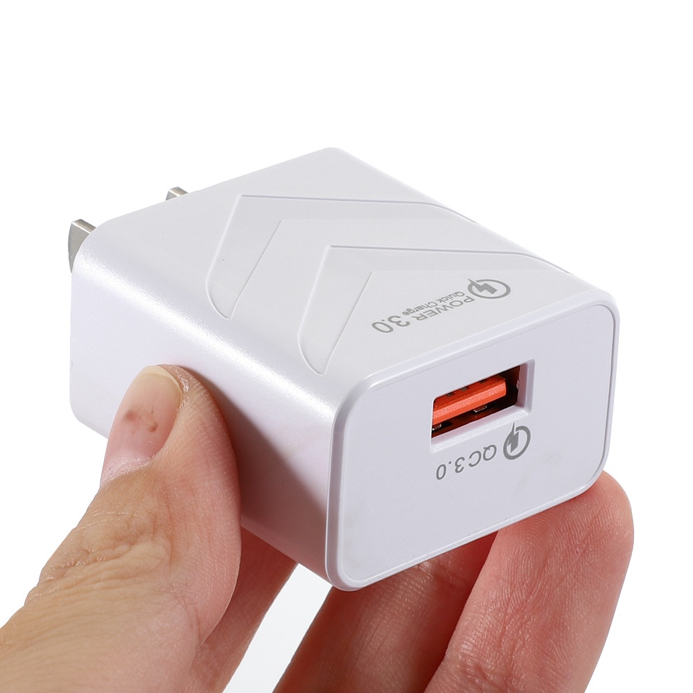 18w Quick Charge 3.0USB Smart Charger 3A QC3.0 Fast-Charging Mobile Phone Adoptor Charger 5V Power Travel Charging Adapter