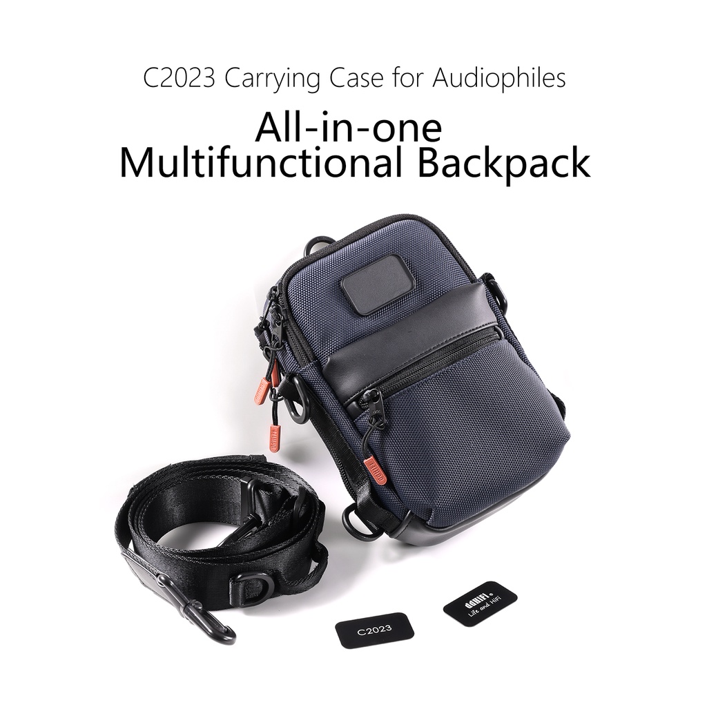 Dd ddHiFi C2023 HiFi Carry Case for Audiophiles, Tas Ransel Multifungsi Serba Untuk DAP, DAC, Amp Bluetooth Dan IEMs