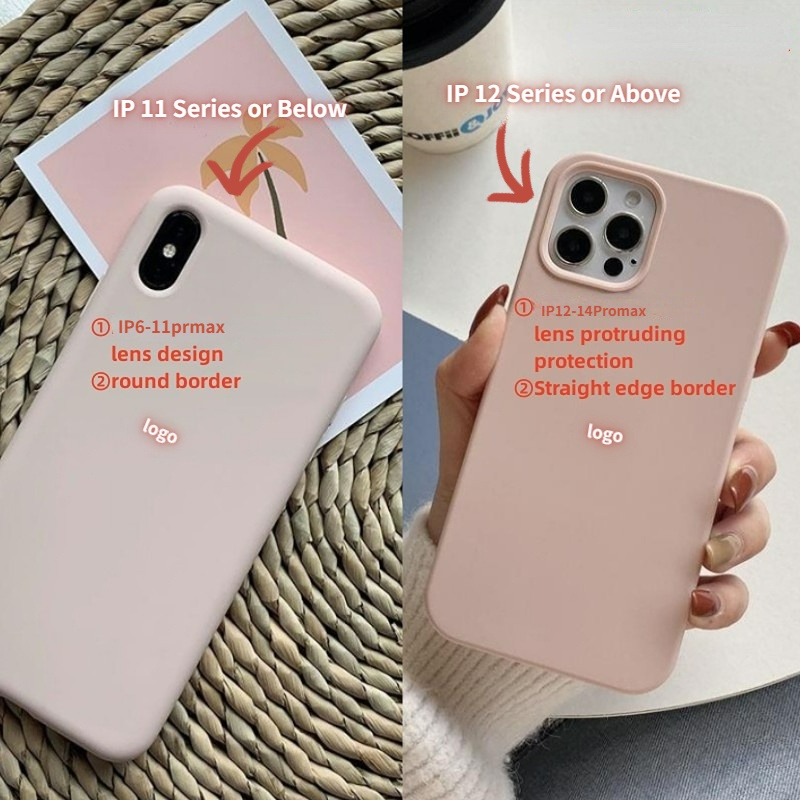 Casing Silikon iPhone 11 12 13 Pro X XS Max XR 7 8 Plus Shockproof Dengan Logo