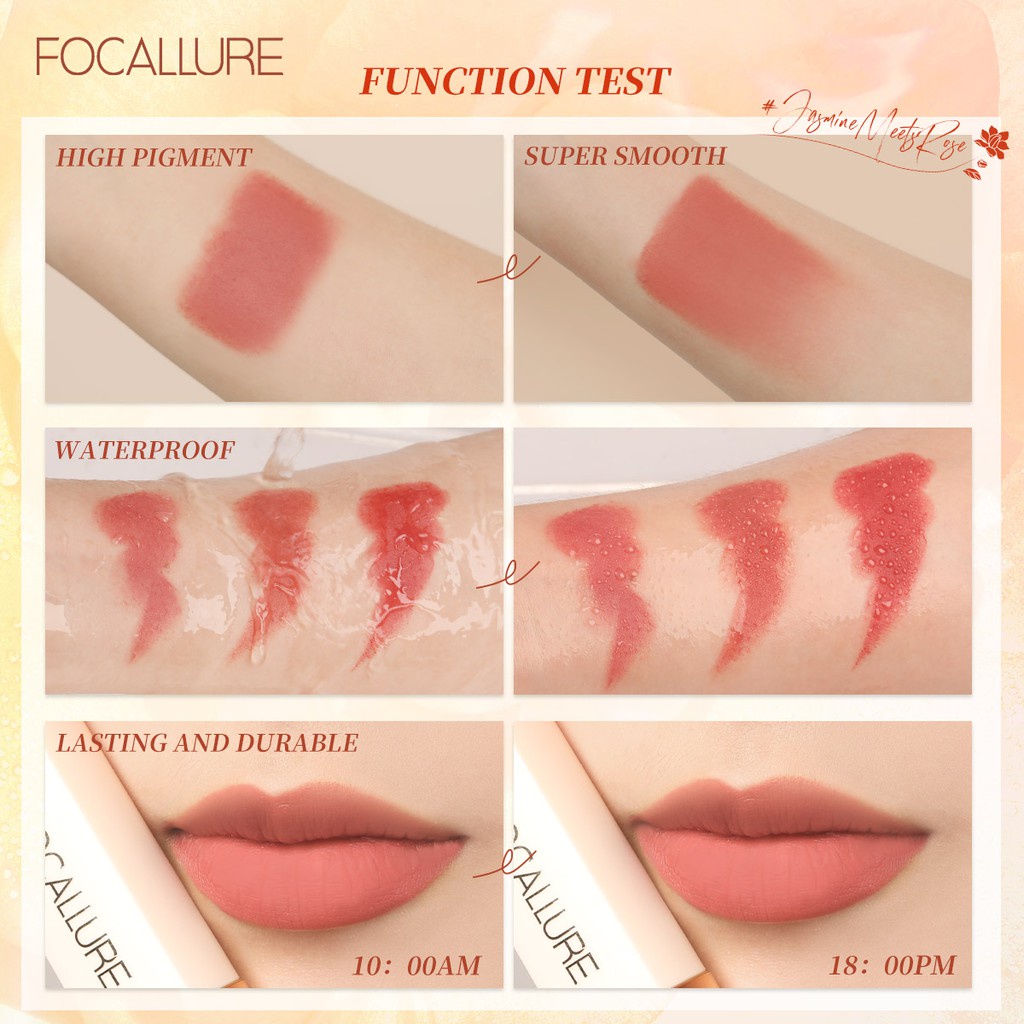 Focallure Natural Matte Lipstick-High Pigment Longlasting Smooth