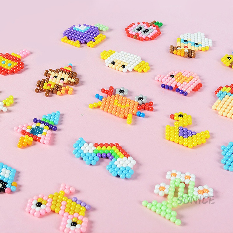 4400/2400/1000 Mainan Edukasi - Kerajinan Tangan - Aquabeads Set / Aquabead Hadiah Anak-anak Puzzle DIY