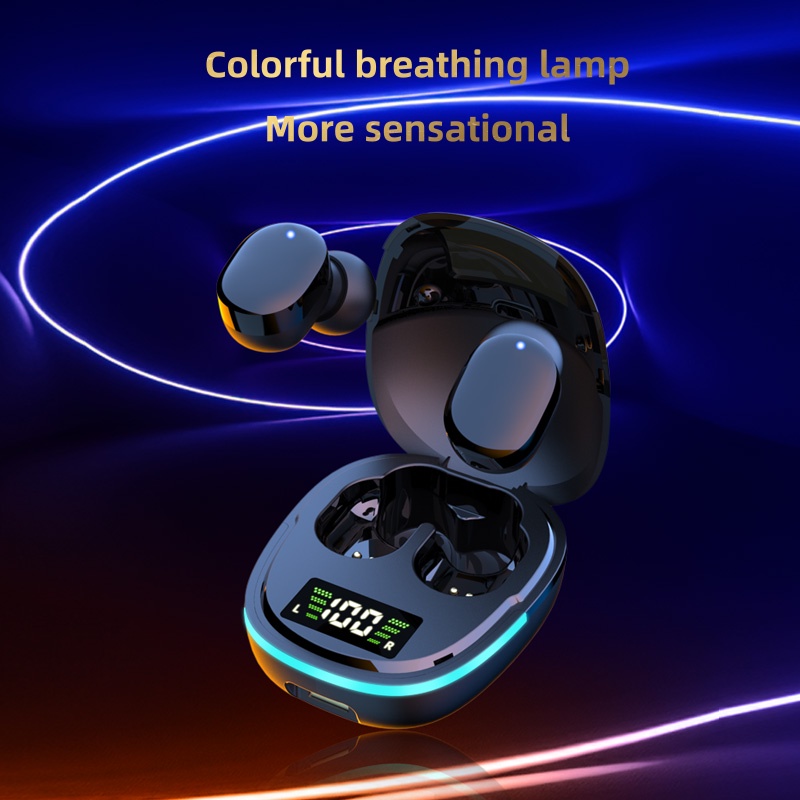 TWS Wireless Earphone Bluetooth E-sports Earbuds Gaming Low Latency Wireless Noise-cancelling Headphones Headset Breathing Lamp Intelligent Digital Display Waterproof Upgraded Bluetooth 5.1 - G6S/G7S/G9S(COD)