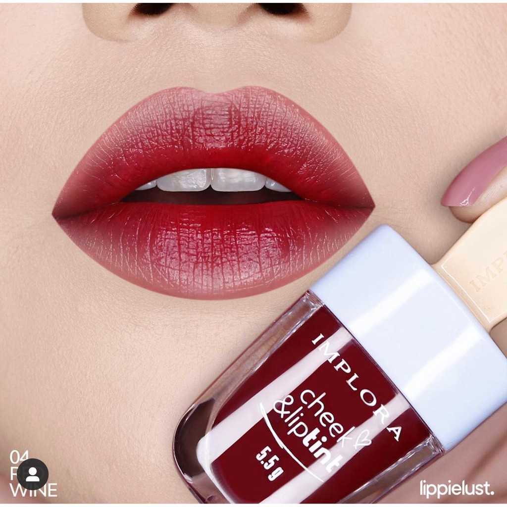 NUZ IMPLORA Cheek & Liptint | Impora Cheek & Lip Tint Liptin | Implora Jelly Tint | TnT Beauty Shop-ES 04. RED WINE