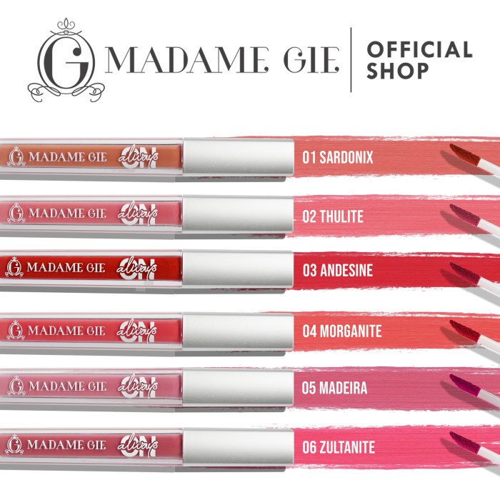 SALE Madame Gie Lip Cream Always On Matte BPOM / lip cream madame gie / LIPSTIK