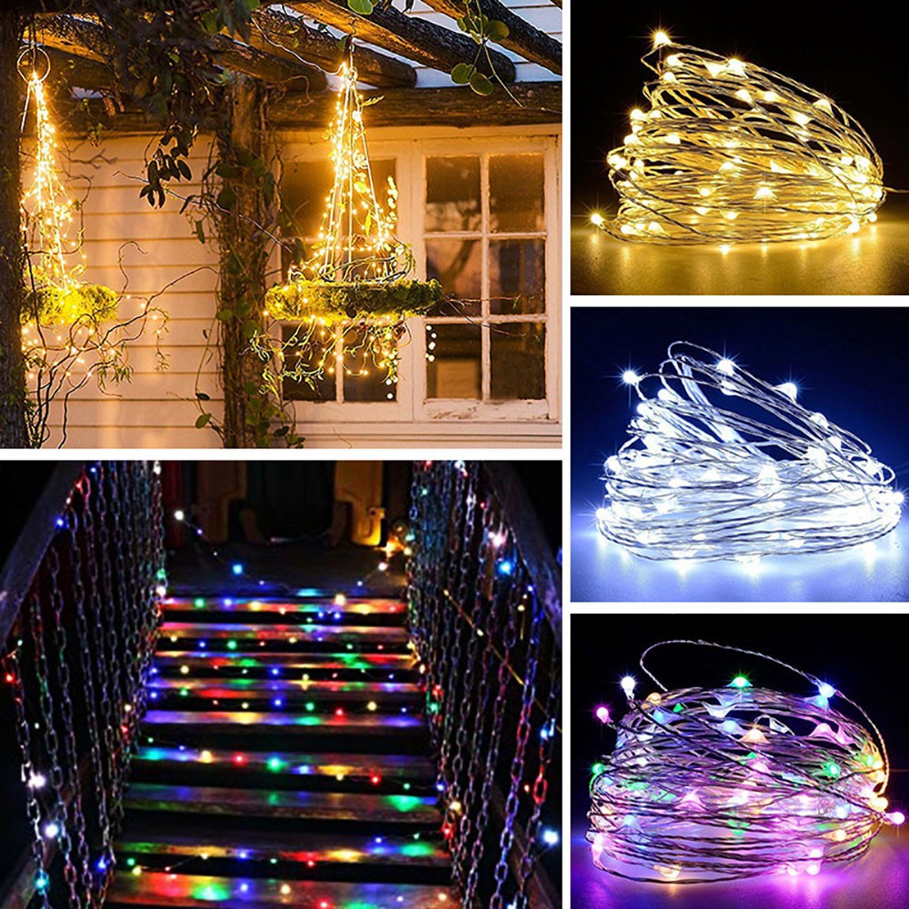 Lampu LED Tumblr 5 Meter 50LEDs Kawat Hias Baterai Waterproof Fairy Light Battery Powered