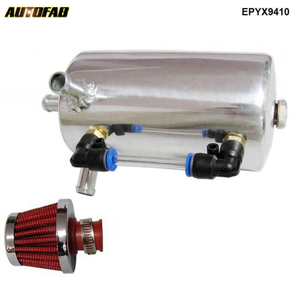 UNIVERSAL BREATHER TANK&OIL CATCH CAN TANK WITH BREATHER FILTER ,0.5L EPYX9410