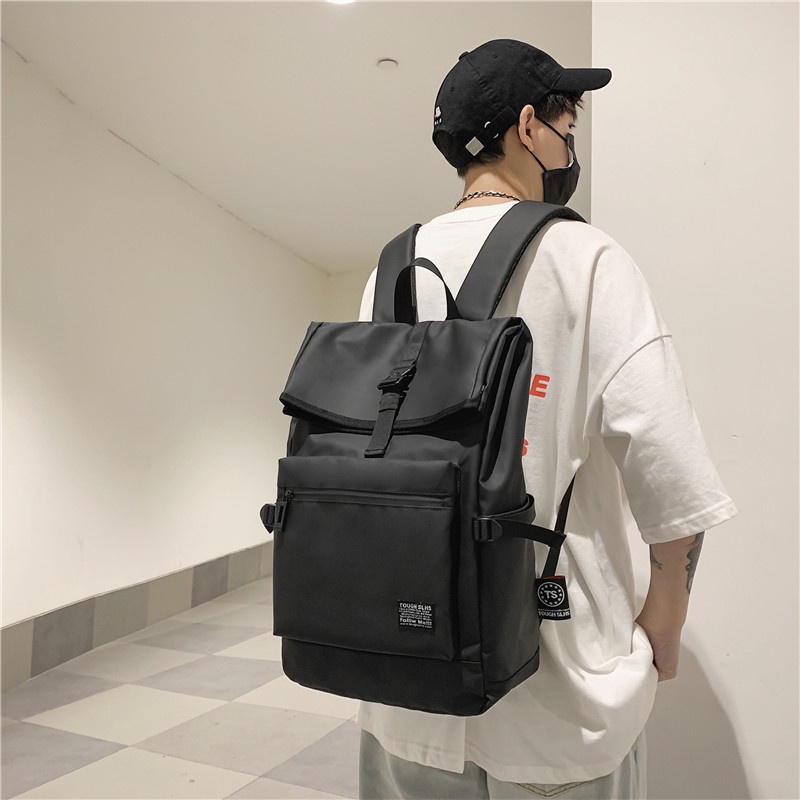 CSONLINEMALL Tas Sekolah untuk Pria Ransel Laptop Tahan Air Ransel Perjalanan Tas Bisnis Ransel Bahu Bag Anti Pencurian