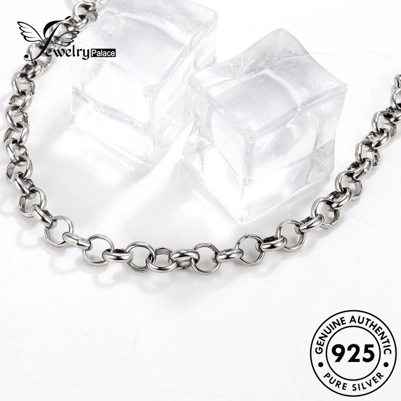 Tempat Perhiasan Wanita Retro Asli925 Cincin Gelang Perak B211