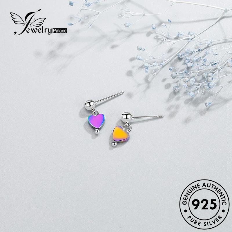 Jewelrypalace Lucu925 Anting Hati Wanita Stud Perak Asli E286