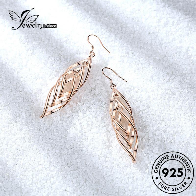 Jewelrypalace Anting Kait Emas Fashion Perak925 Gelombang Asli Wanita E451