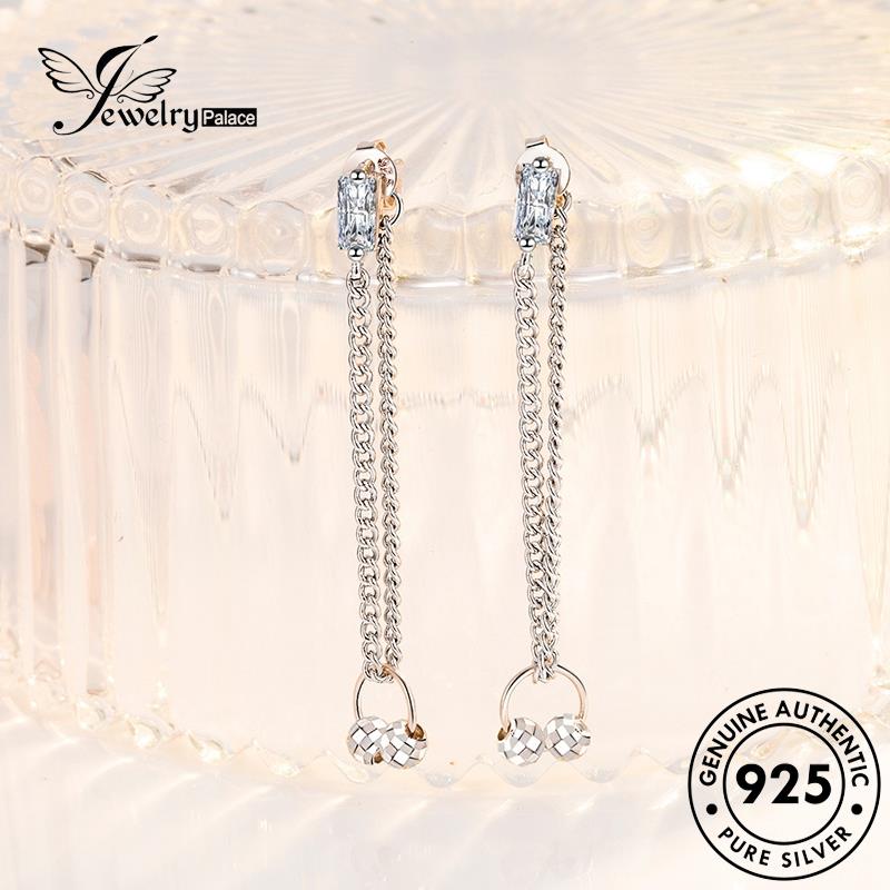 Jewelrypalace Anting Asli Perak925 Stud Wanita Rumbai E608