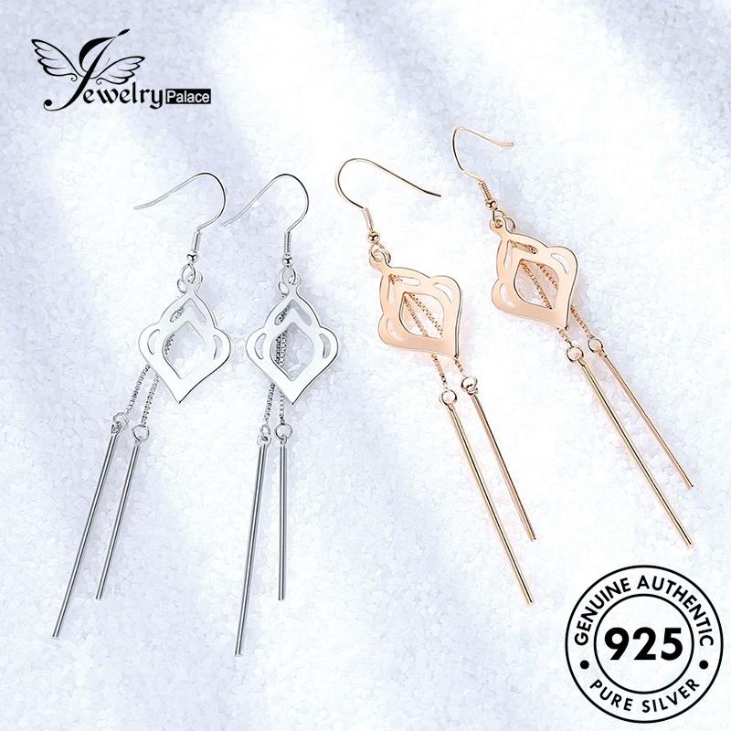 Jewelrypalace Anting Perak925 Kait Wanita Jumbai Emas Asli Vintage E563