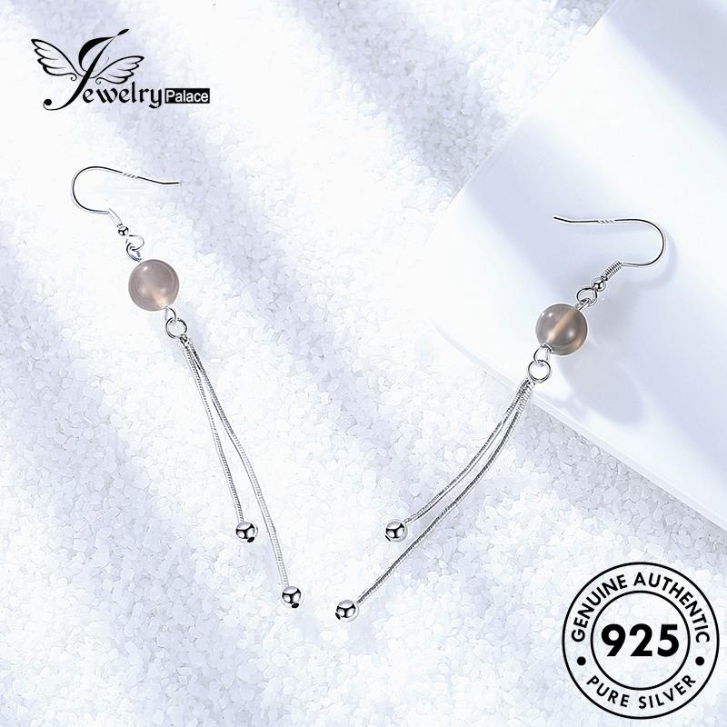 Jewelrypalace Anting Wanita Kait Jumbai Batu Akik925 Fashion Perak Asli E564