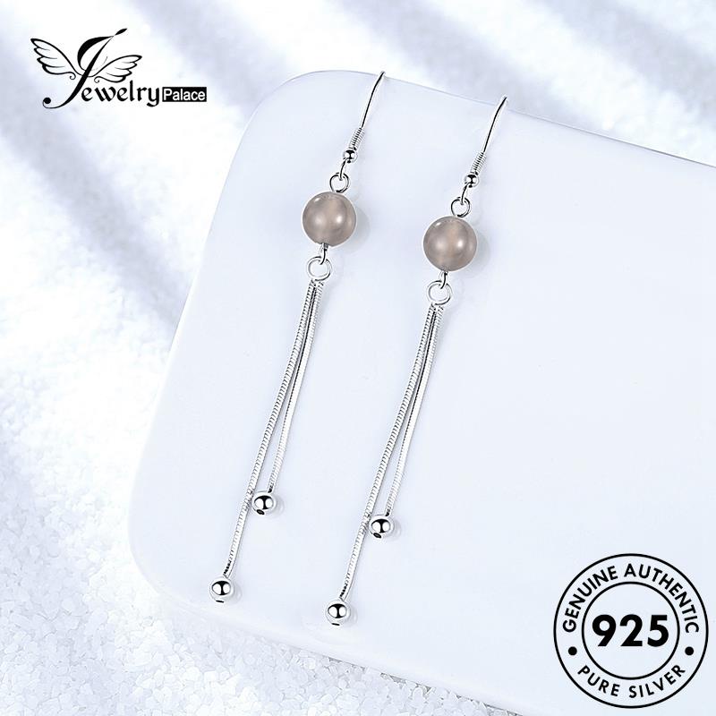 Jewelrypalace Anting Wanita Kait Jumbai Batu Akik925 Fashion Perak Asli E564