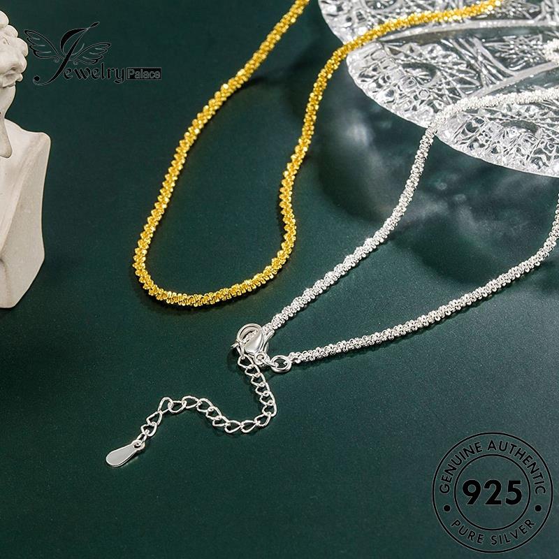 Jewelrypalace Starry Silver Simple925 Gold Kalung Wanita Asli N319