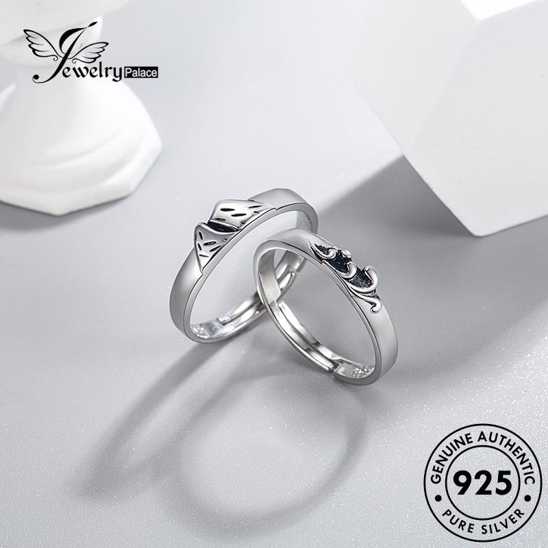 Jewelrypalace Love Cincin Perak925 Laut Pasangan Romantis Dan Gunung Asli R118